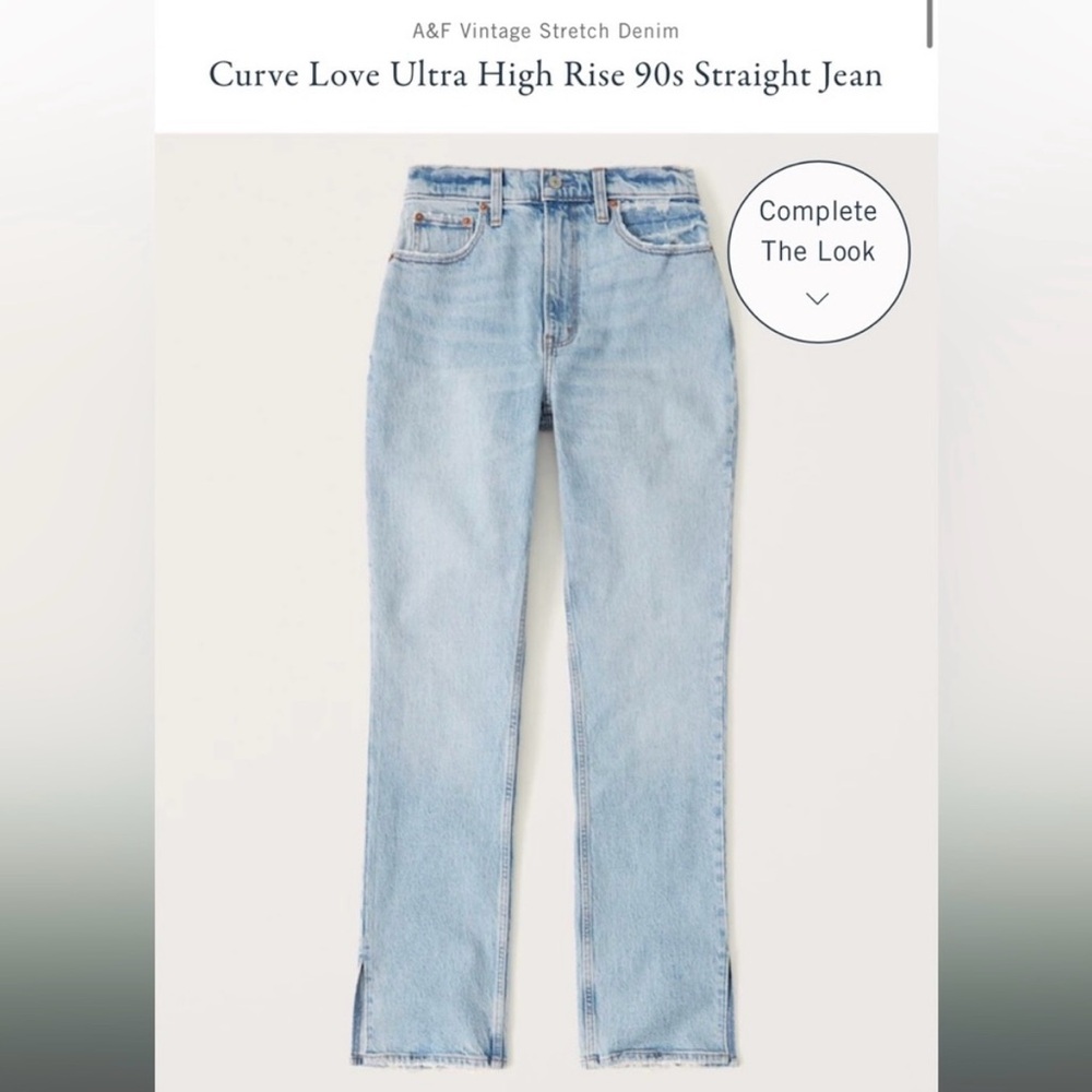 Ambercrombie & Fitch Jeans. Ultra high rise 90s straight jeans.